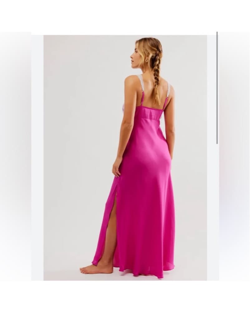 Free People Vibrant Fuchsia Maxi Dress - Image 1