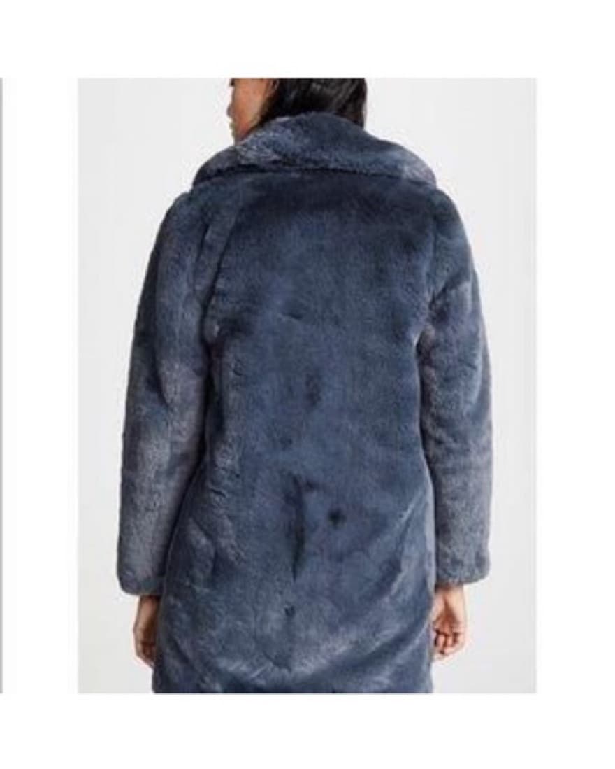 Blue Faux Fur Jacket  - Image 3