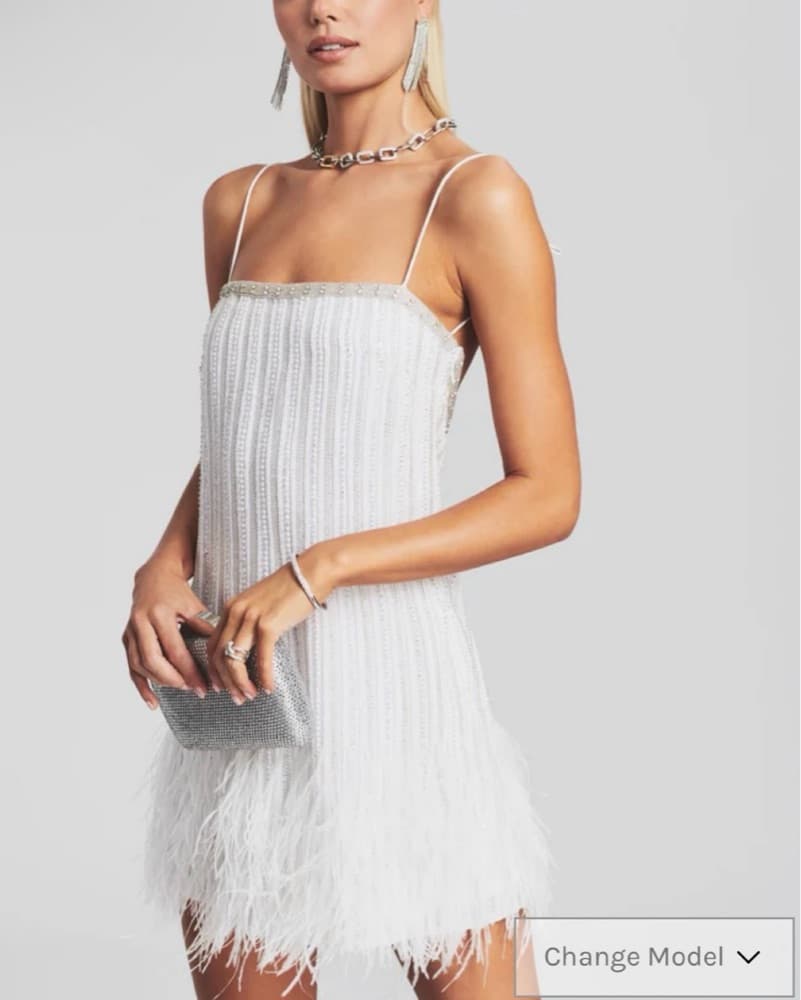 Retrofete Rubina Dress in White - Image 2
