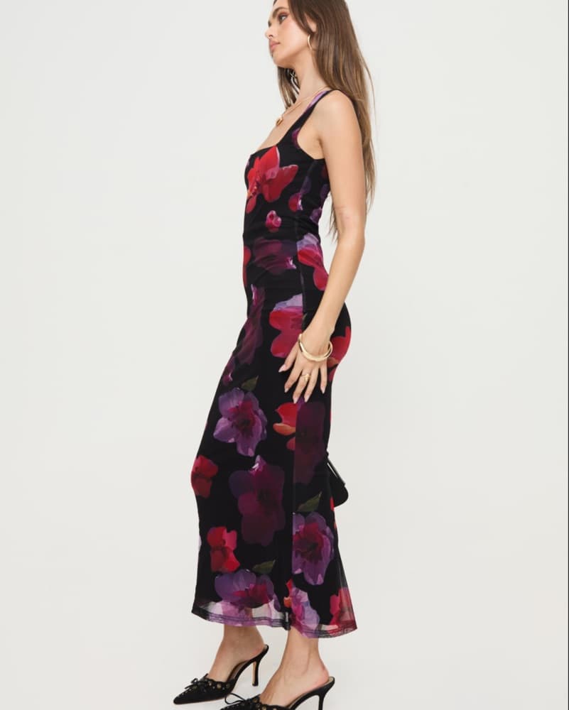 Floral Print Maxi Dress - Image 2