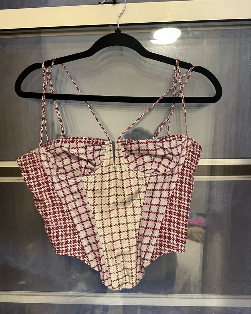 Miaou Plaid Apex Corset - Image 2