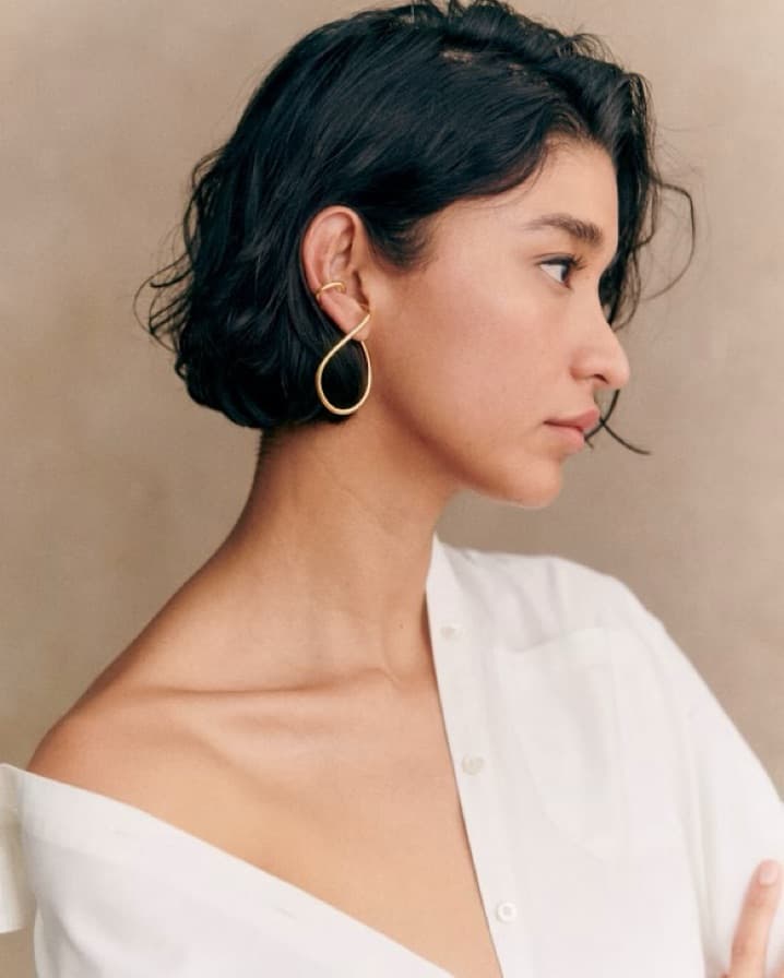 Sezane Tessa Earrings Ear Cuffs - Image 2