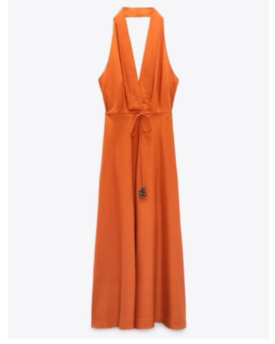 Orange Zara Maxi Dress - Image 3