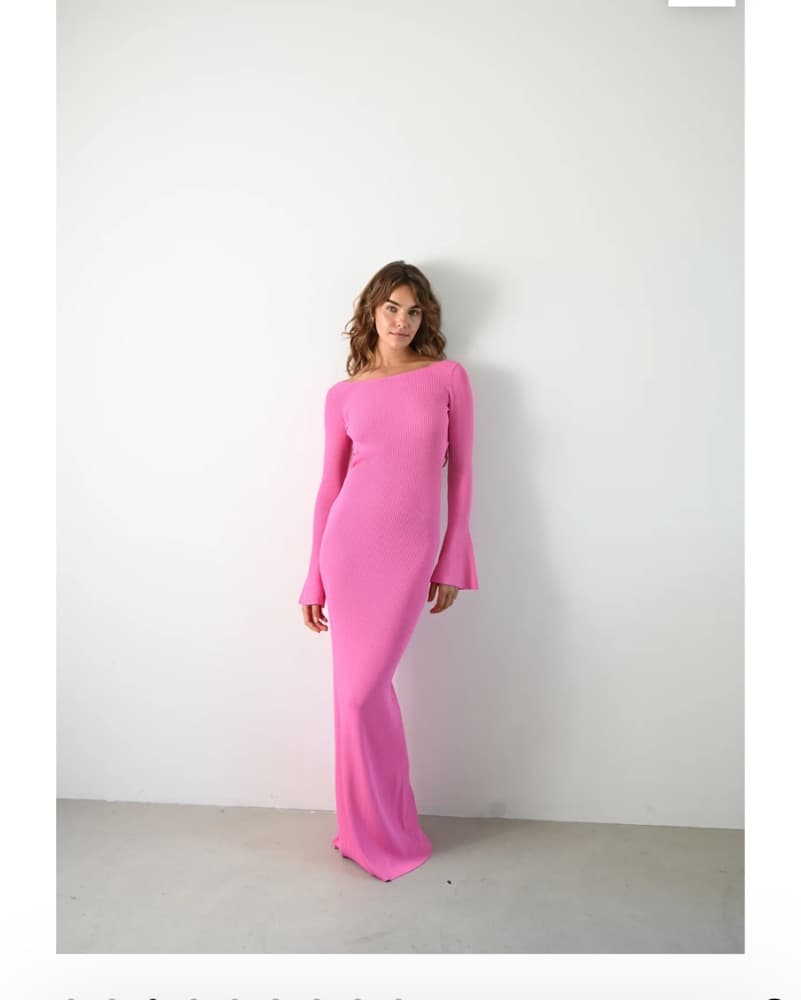Pink Backless Dress Yllw The Label - Image 1
