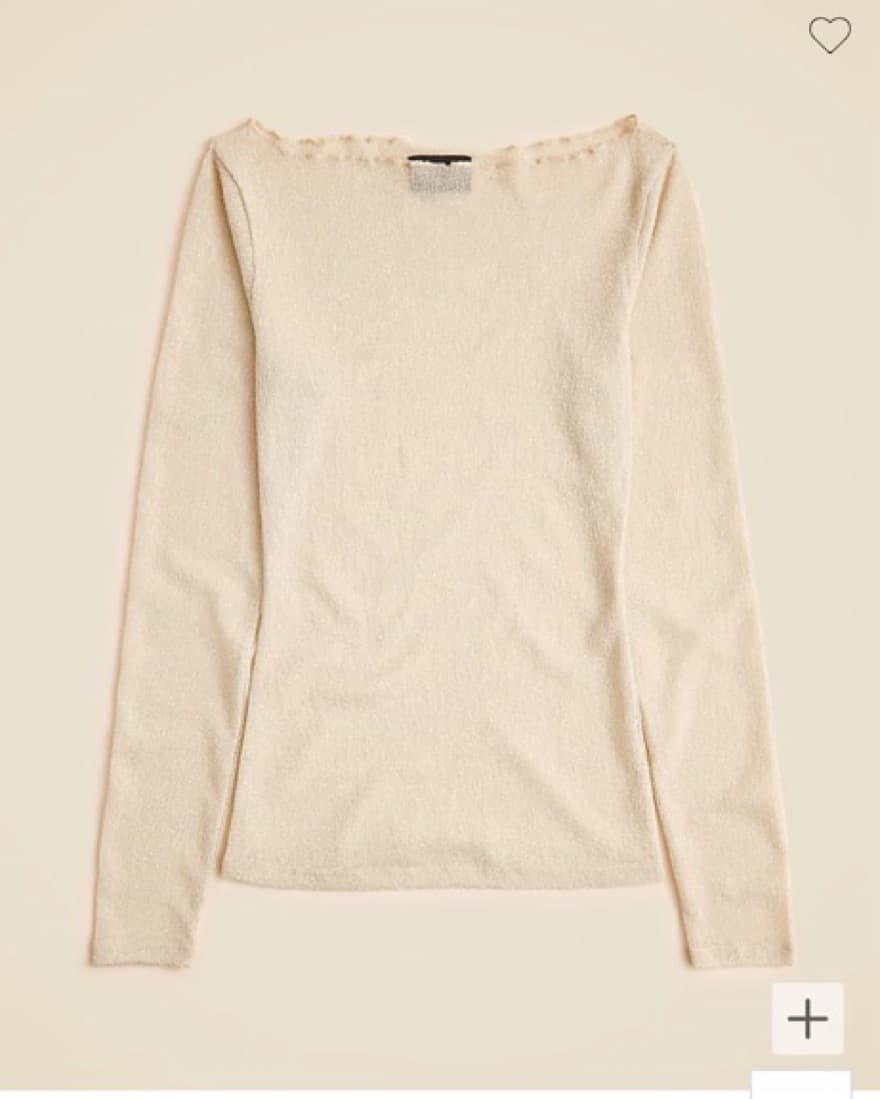 J. Crew Sheer Long Sleeve - Image 1