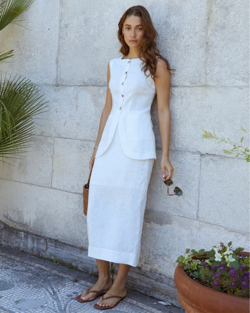 Elegant White Midi Set - Image 1