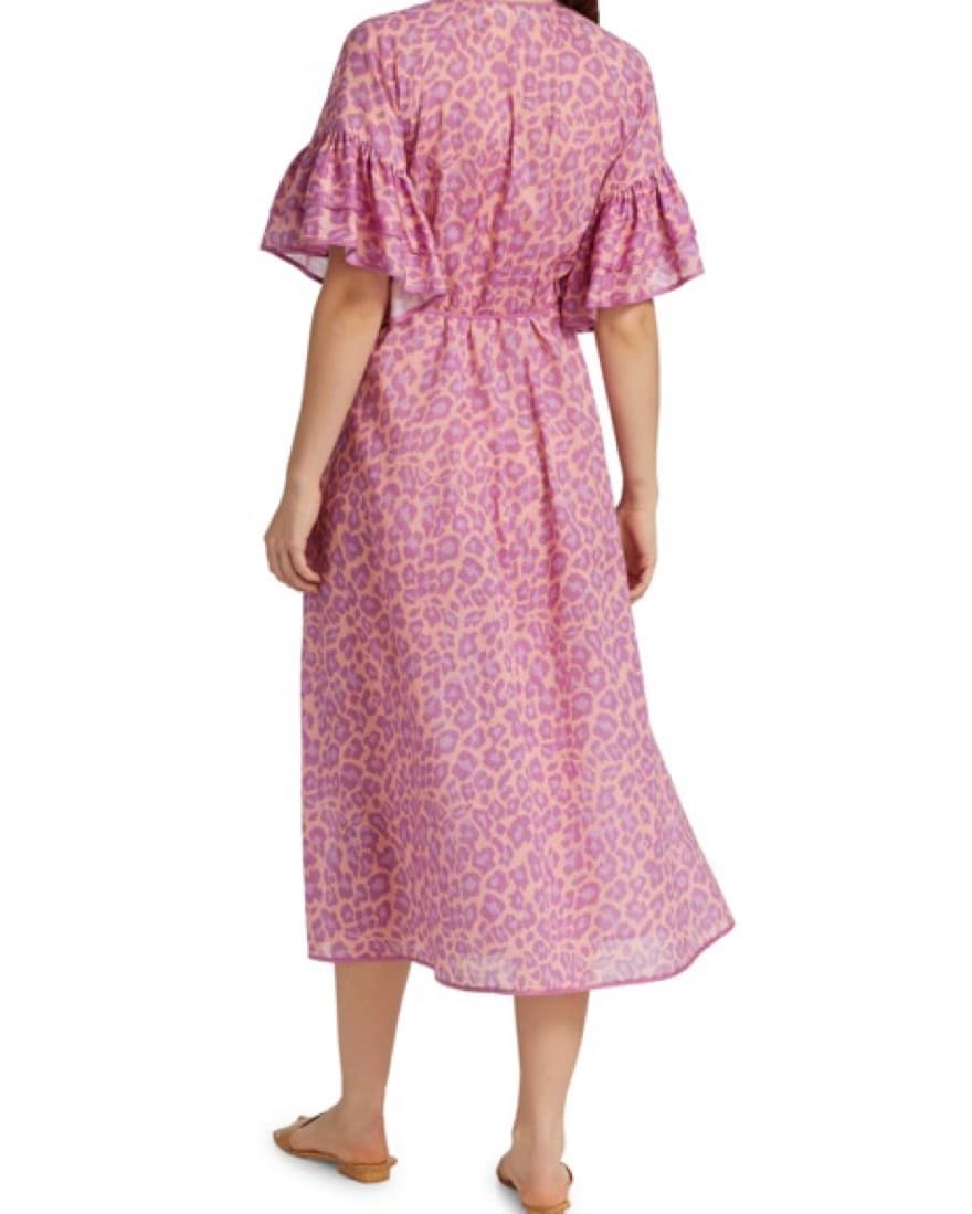 Zimmermann Leopard Print Belted Dress - Image 4