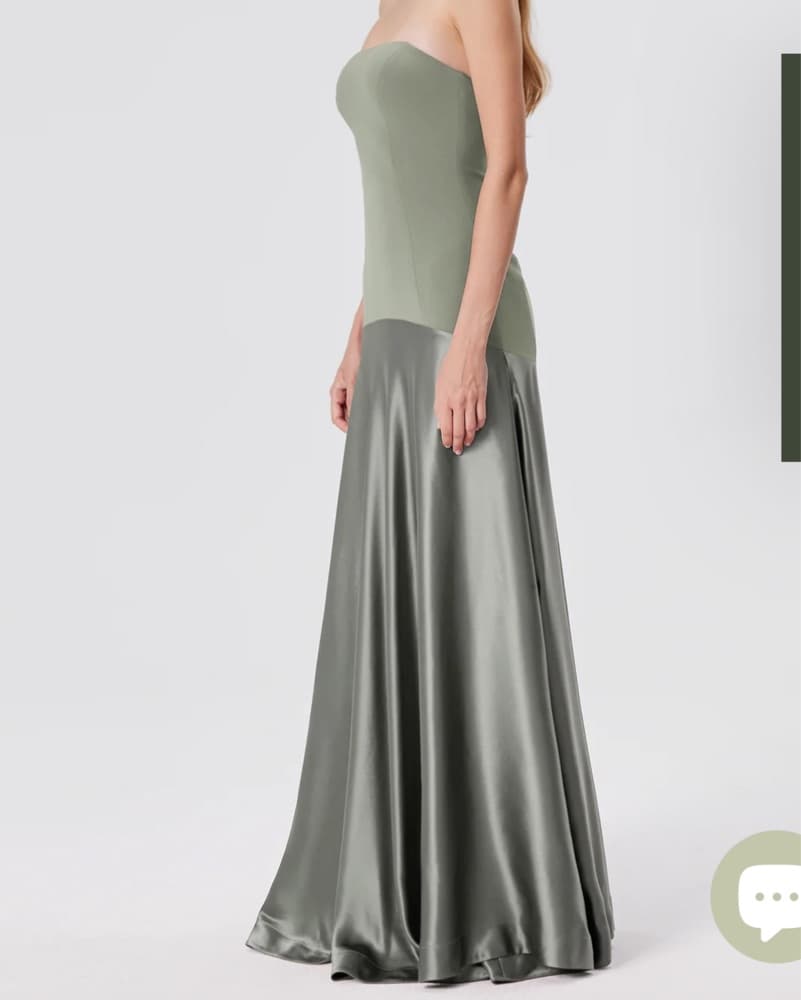 Aenso Sage Green Gown - Image 3