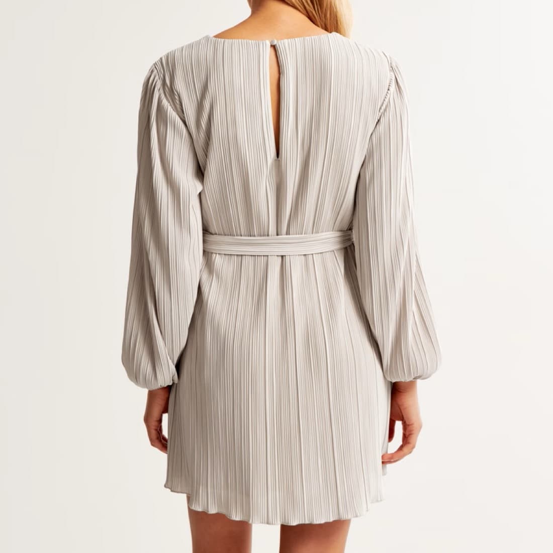 Abercrombie Satin Plisse Easy Mini Dress - Image 3