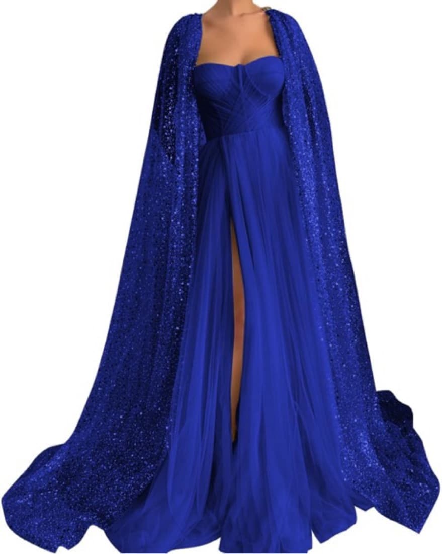Blue Sapphire Strapless Gown  - Image 3