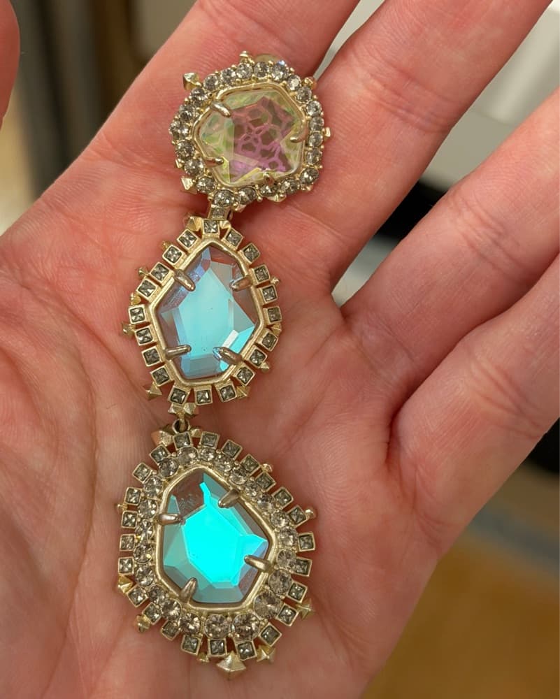 Dazzling Crystal Statement Earrings - Image 2