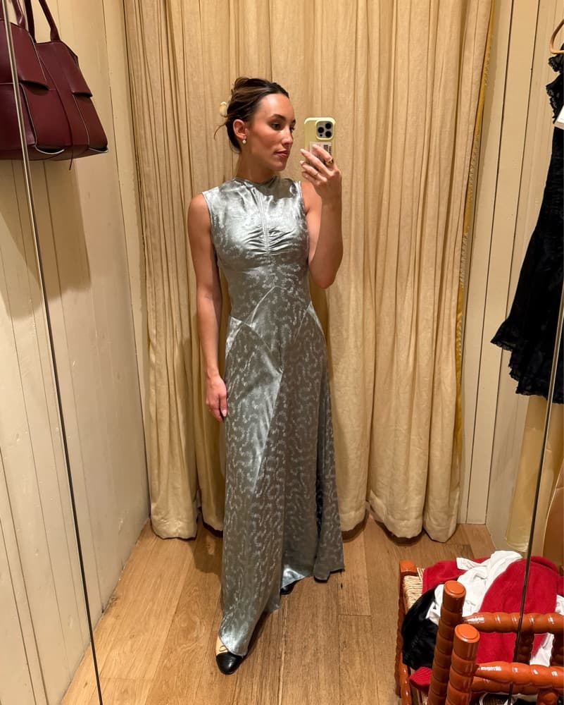 Doen Ginette Dress In Dusty Jade - Image 4