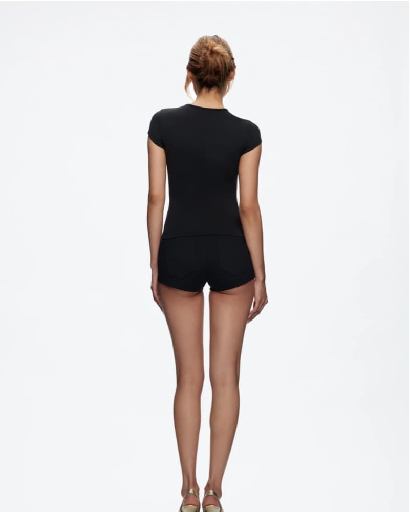 Tank Air Cap Sleeve Baby Tee - Image 3
