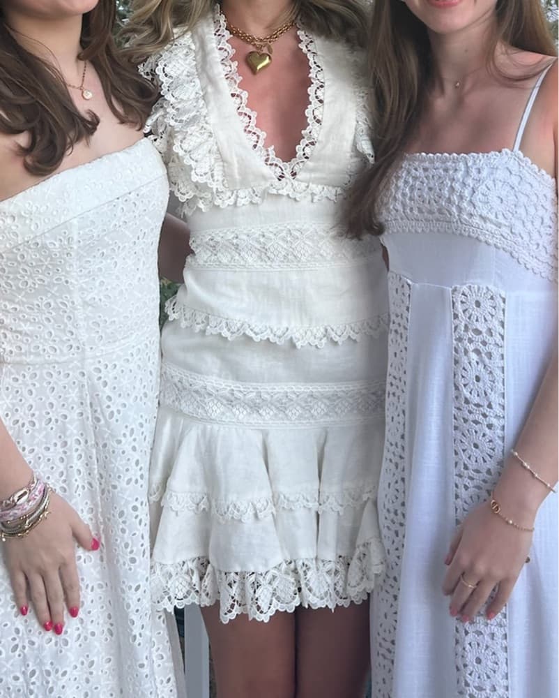 Zimmerman White Linen Dress - Image 3