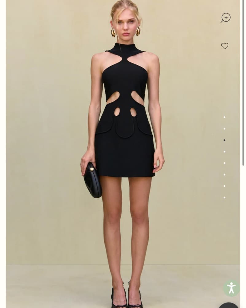 Cult Gaia Lillie Knit Dress In Black - Image 1