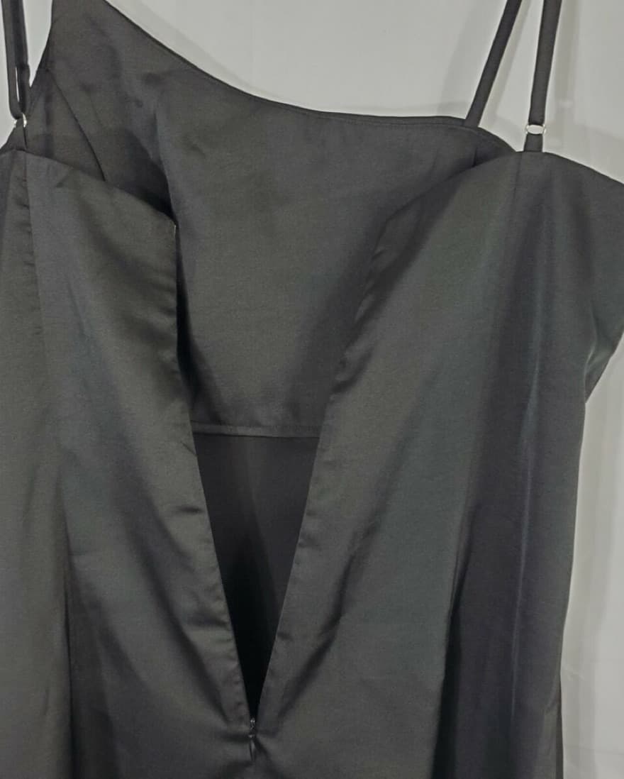 Sleek Black Slip Dress -Cotton Candy LA  - Image 3
