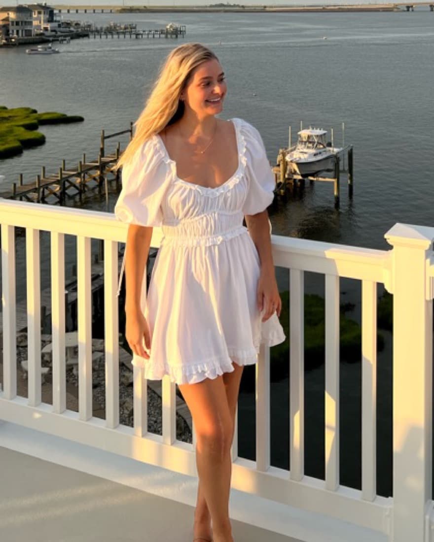 For Love & Lemons White Blouse Dress  - Image 1