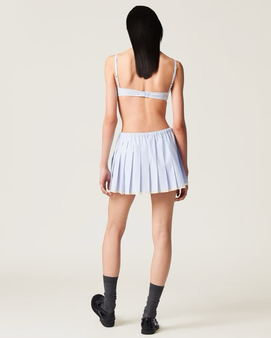 Blue And White Stripe Miu Miu Set - Image 4
