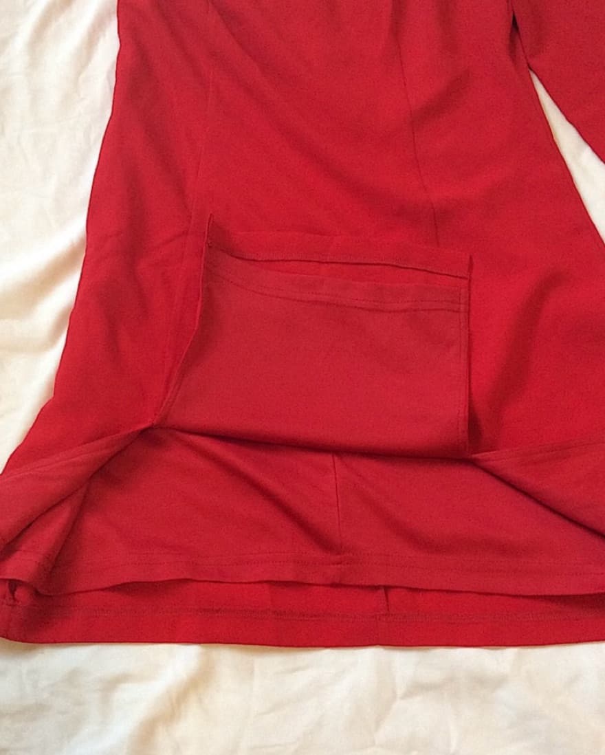 Superdown One Sleeve Red Mini Dress - Image 5