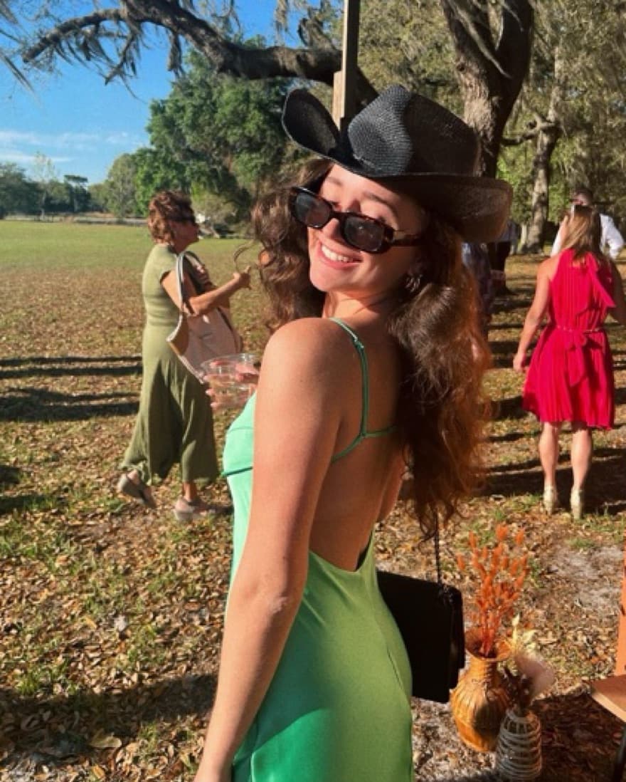 Green Silk Zara Dress - Image 3