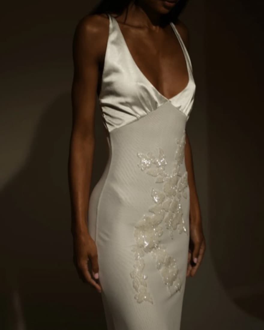Beaded Maxi Dress - Image 1