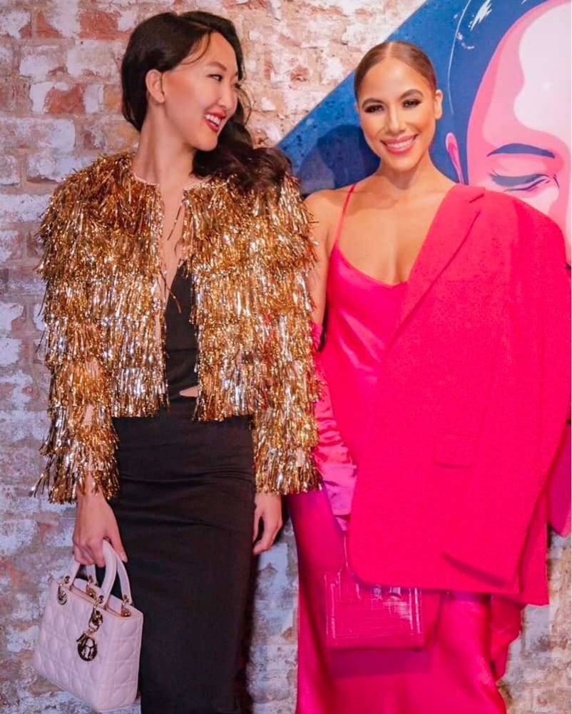 Alice and Olivia Gold Tinsel Jacket - Image 2