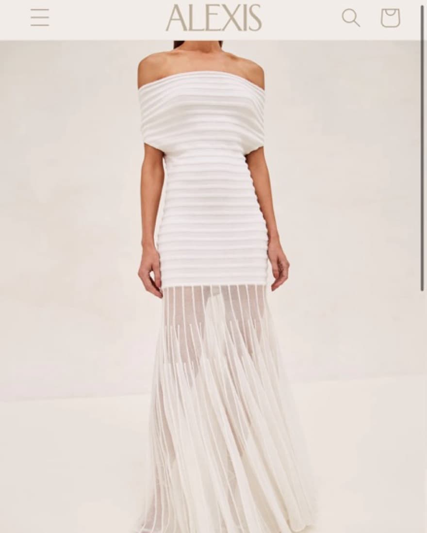 ALEXIS White dress - Image 2