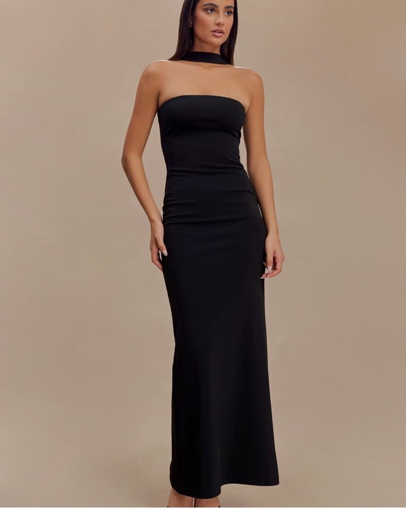 Strapless Neck tie Gown - Image 1