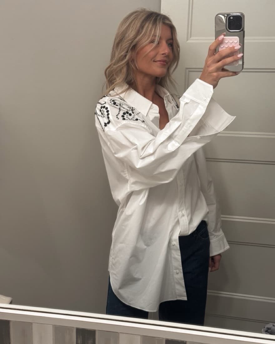 Oversized Cotton Power blouse - Image 1