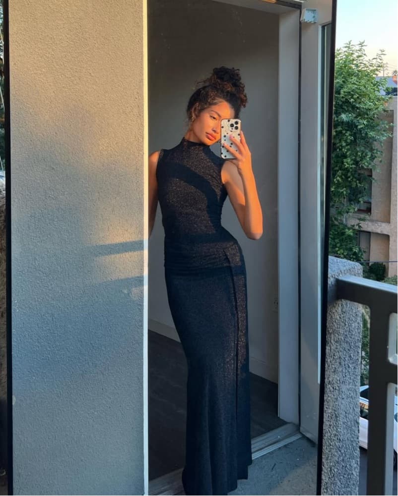 Elegant Black Maxi Dress - Image 3