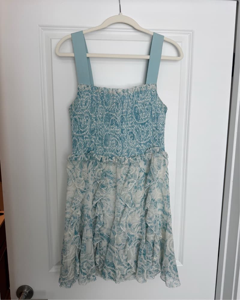Alice and Olivia Jocelyn Smocked Dress - Image 3