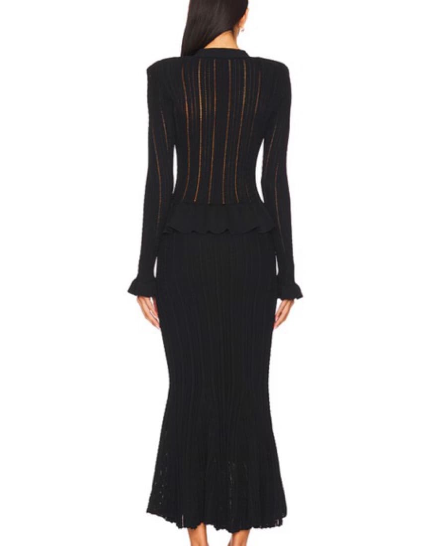 Self-Portrait Peplum Midi Dress - Image 2
