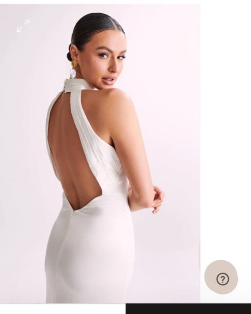 Meshki white halter neck dress - Image 2