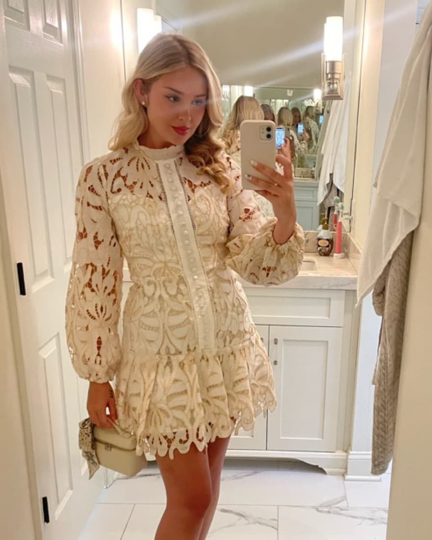 Zimmerman Lookalike Summer Mini Dress - Image 1