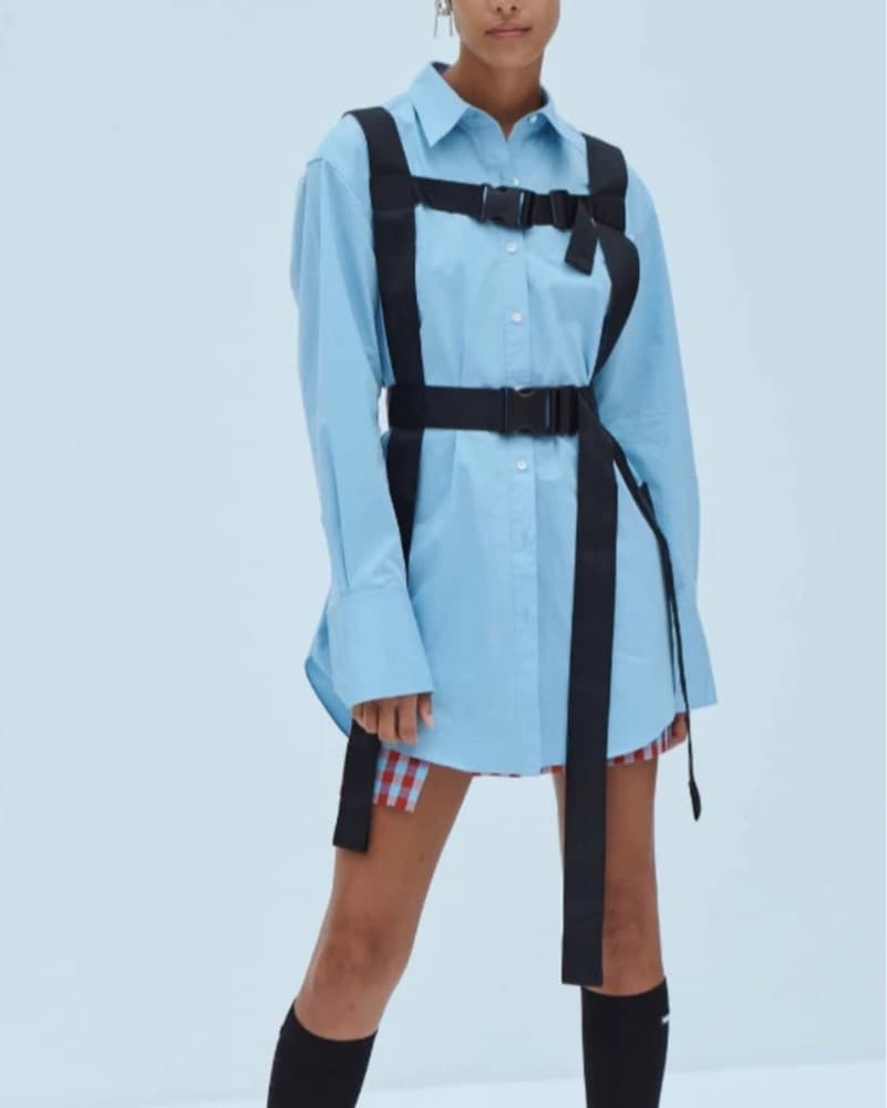 Monse Harness Shirt Dress Size 2/4 - Image 1