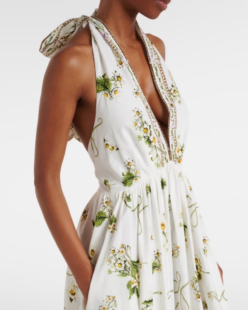Cotton Embellished Maxi Dress - Image 5