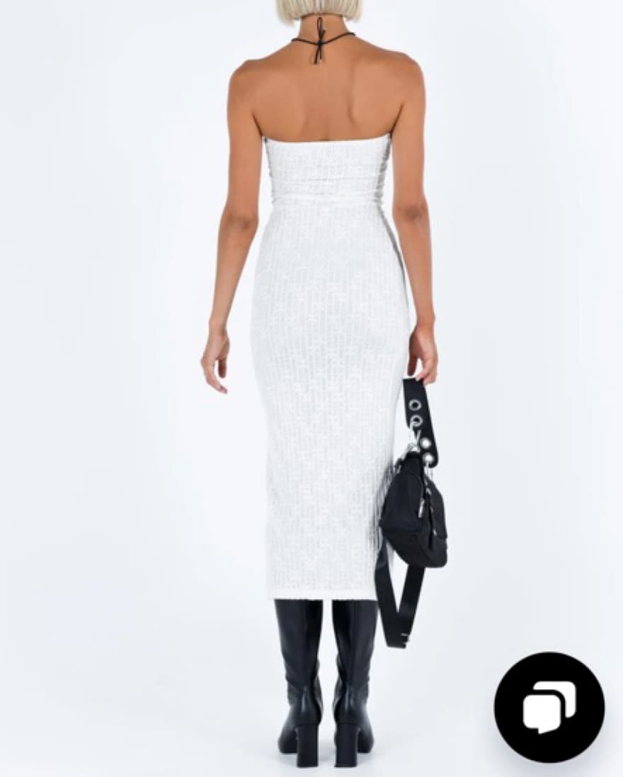 Princess Polly Lasance Maxi Dress White - Image 2