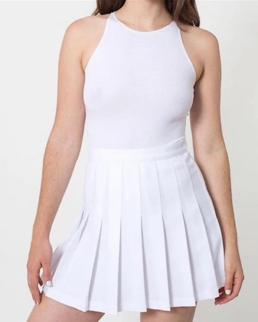 White Tennis Skirt - American Apparel - Image 1