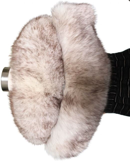 KURTZMAN SHAWL BROWN Fur Cape - Image 2