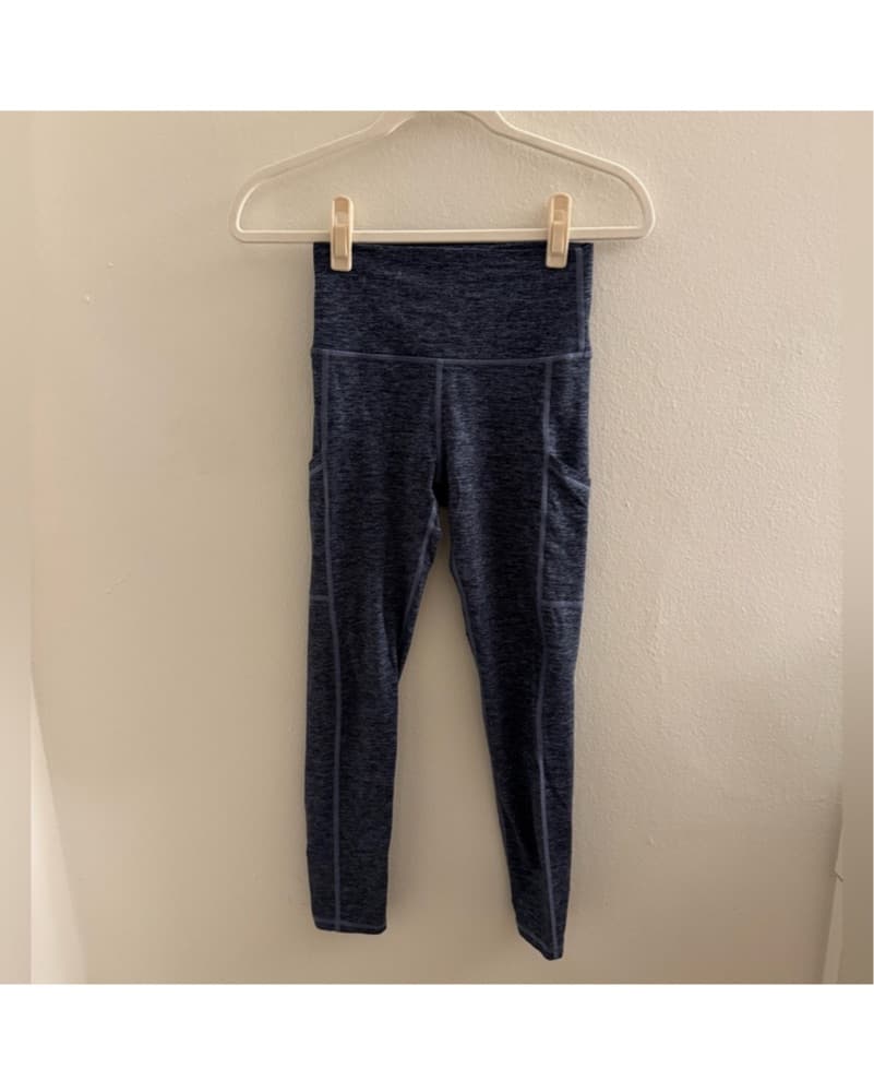 Aerie Blue & Gray High-Waisted Leggings - Image 4