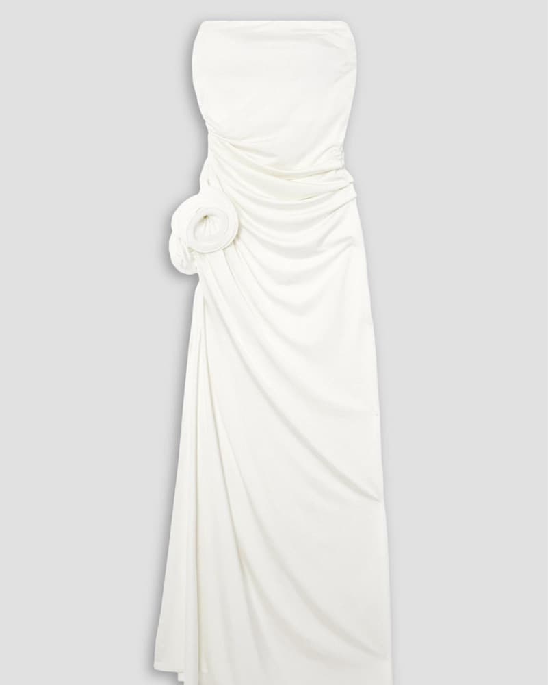 Magda Butrym Strapless White Gown - Image 1
