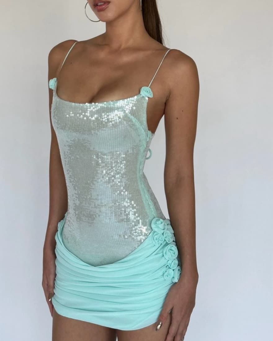 Cherie Attire Gloria Mini Dress - Image 3