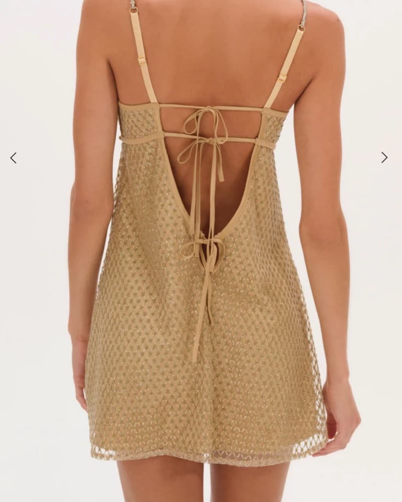 For love and Lemons Glitter Slip Dress - Image 2