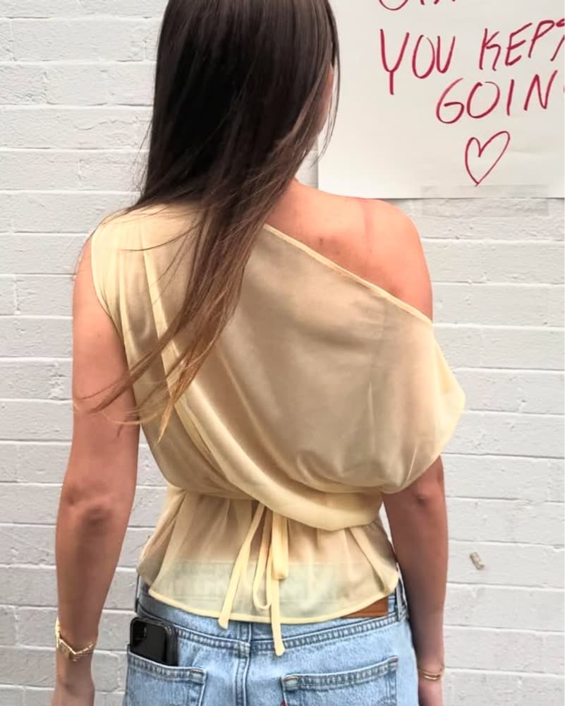 yellow Sheer Top  - Image 2