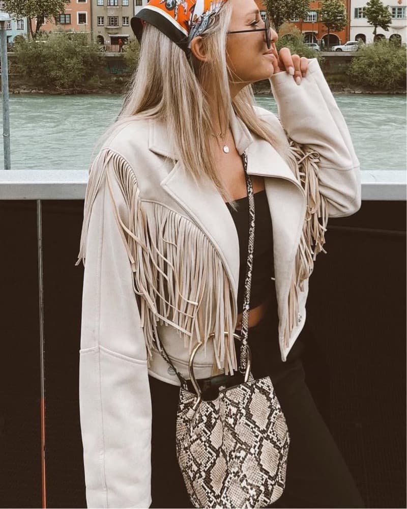 Mango Fringe Coat - Image 2