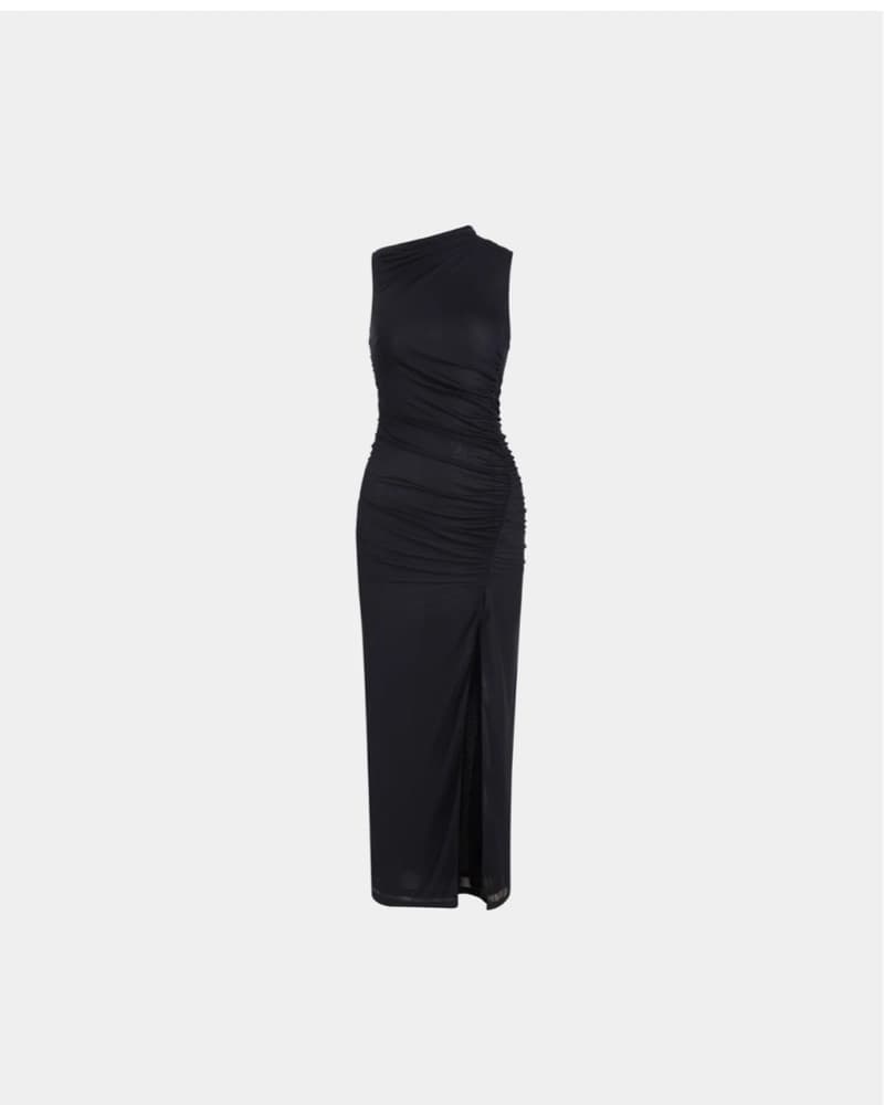 Sleek and Sophisticated Blue Gown - Image 1