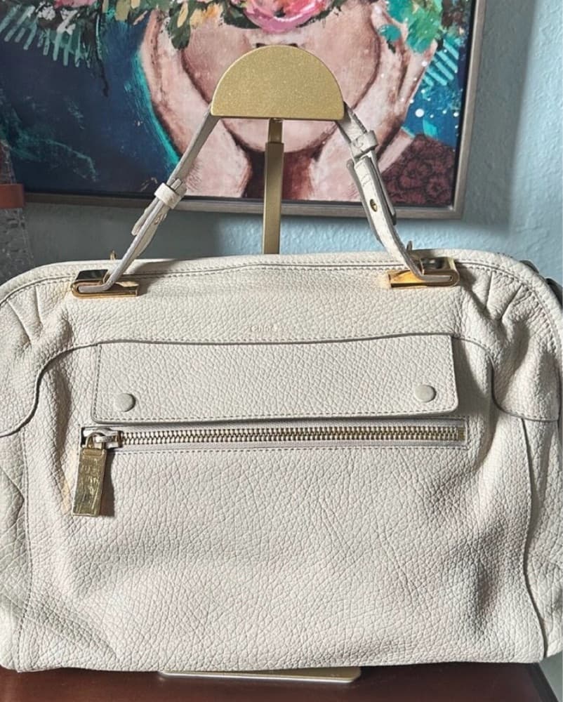 Chloé Claire Leather Shoulder Bag - Image 1