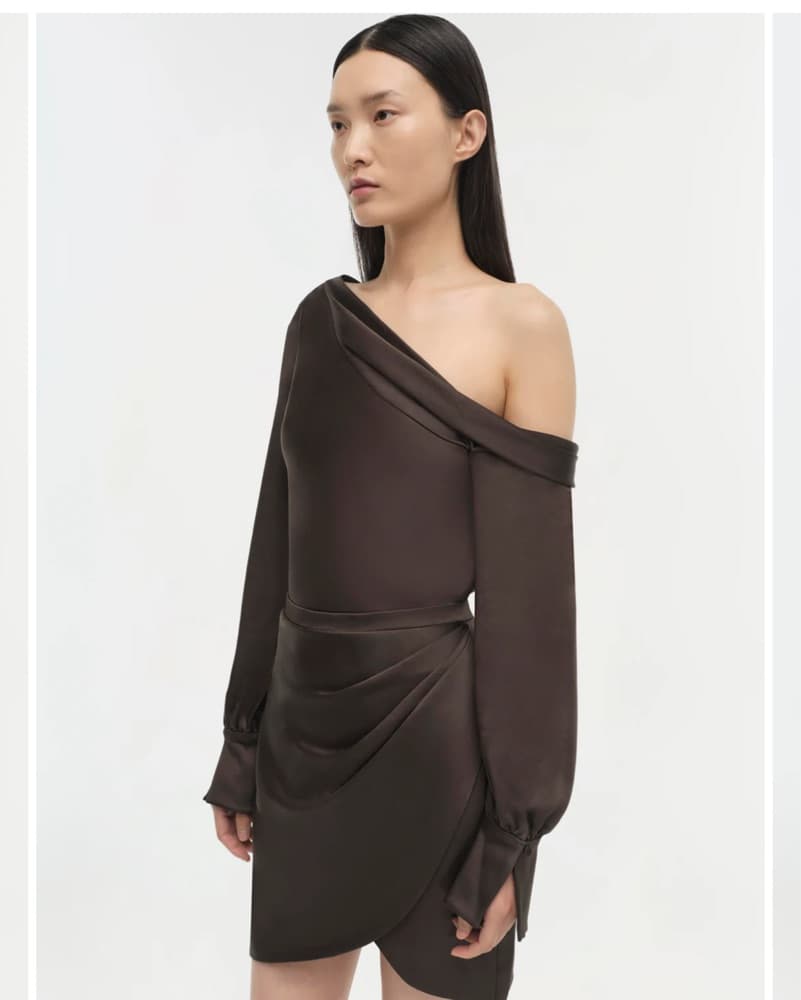 Brown Simkhai Off The Shoulder Dress - Image 3