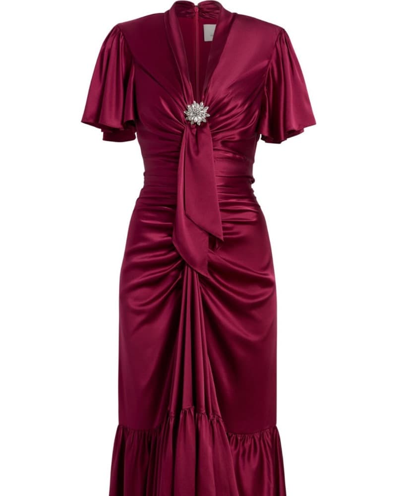 Cinq A Sept Brooch Peeta Dress - Image 1