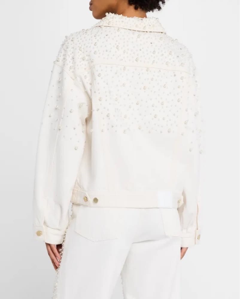 Frame The Pearl White Denim Jacket - Image 3